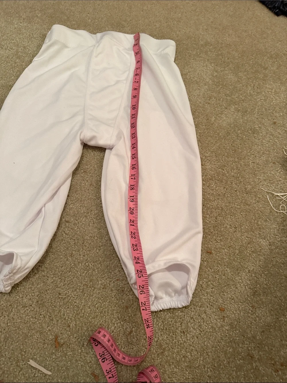 2 All-star White adult Padded Football Practice Pants